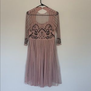 ASOS Maternity Dusty Pink Beaded Dress